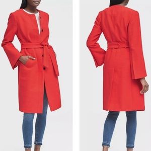 Banana Republic Red Belt Jacket Coat medium